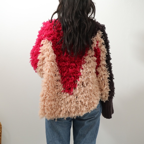 Ryan Roche 100% Cashmere Pink Cardigan Knit Jacket / 2013 NY Collection - Picture 3 of 12